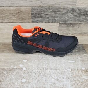 Mammut Sertig II Low GTX Mens Hiking Shoes Sz 11.5 Athletic Black Orange Sneaker
